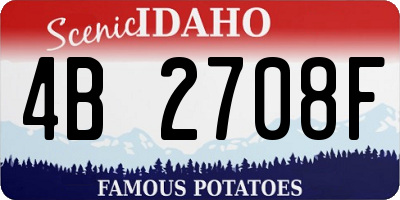 ID license plate 4B2708F