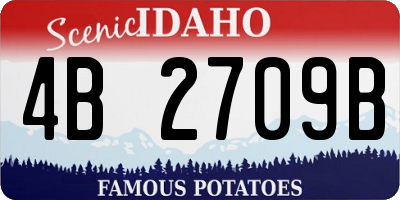 ID license plate 4B2709B