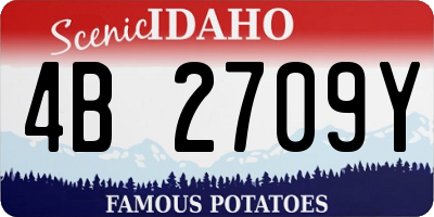 ID license plate 4B2709Y