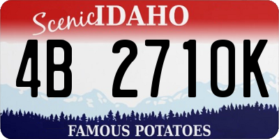 ID license plate 4B2710K
