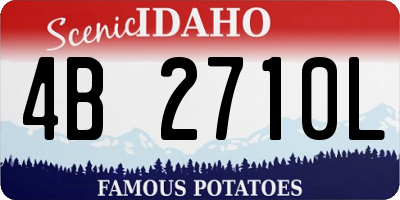 ID license plate 4B2710L