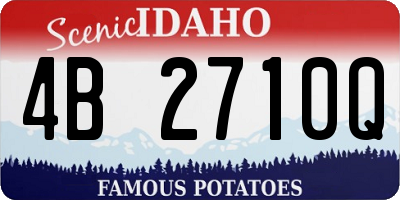 ID license plate 4B2710Q