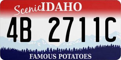 ID license plate 4B2711C