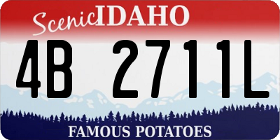 ID license plate 4B2711L