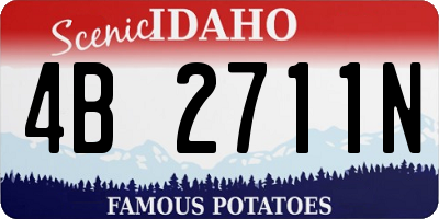 ID license plate 4B2711N