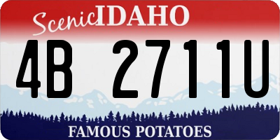 ID license plate 4B2711U