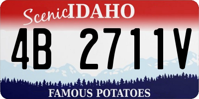 ID license plate 4B2711V