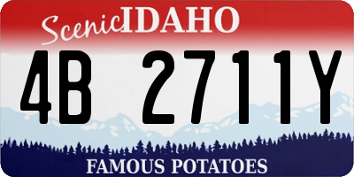 ID license plate 4B2711Y