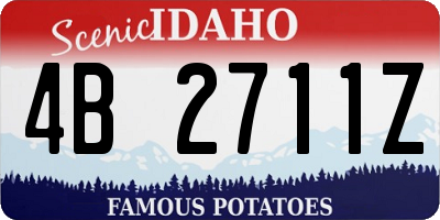 ID license plate 4B2711Z