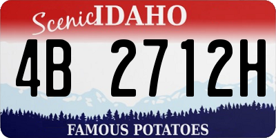 ID license plate 4B2712H