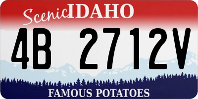 ID license plate 4B2712V