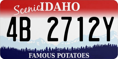 ID license plate 4B2712Y