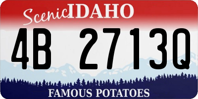 ID license plate 4B2713Q