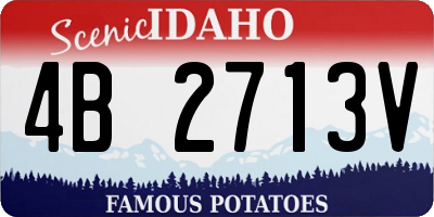 ID license plate 4B2713V
