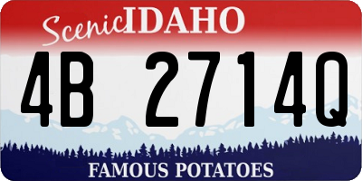 ID license plate 4B2714Q