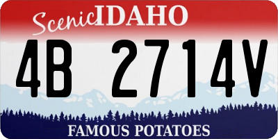 ID license plate 4B2714V