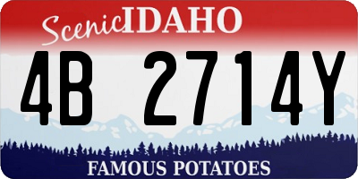 ID license plate 4B2714Y