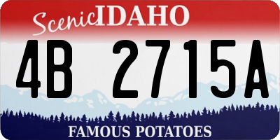 ID license plate 4B2715A