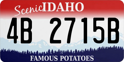 ID license plate 4B2715B
