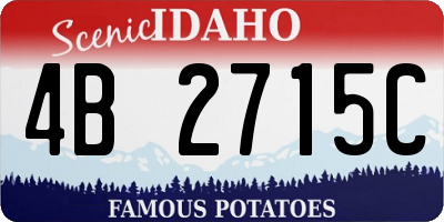 ID license plate 4B2715C
