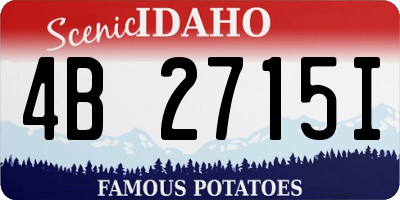 ID license plate 4B2715I