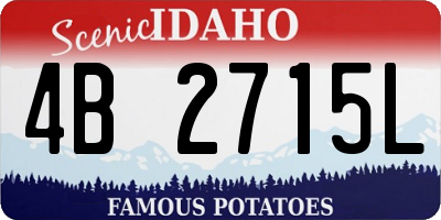 ID license plate 4B2715L