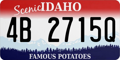 ID license plate 4B2715Q