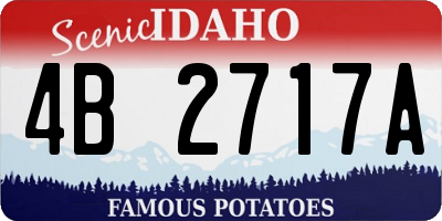 ID license plate 4B2717A
