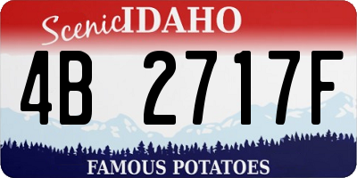 ID license plate 4B2717F
