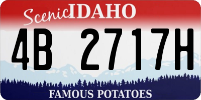 ID license plate 4B2717H