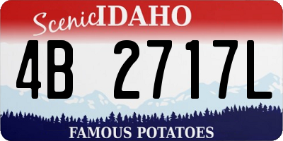 ID license plate 4B2717L