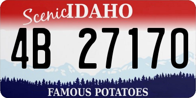 ID license plate 4B2717O
