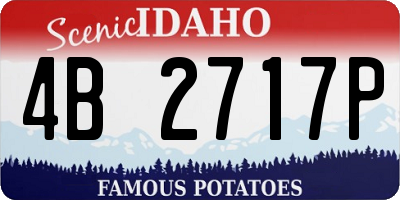 ID license plate 4B2717P