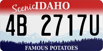 ID license plate 4B2717U
