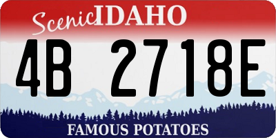 ID license plate 4B2718E