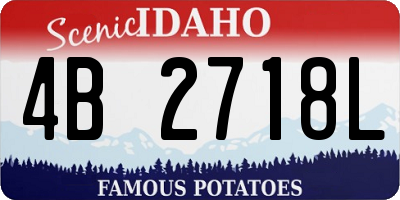 ID license plate 4B2718L
