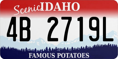 ID license plate 4B2719L