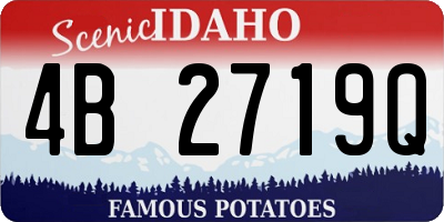 ID license plate 4B2719Q