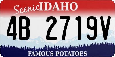 ID license plate 4B2719V