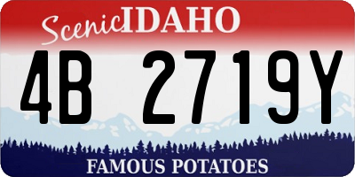 ID license plate 4B2719Y