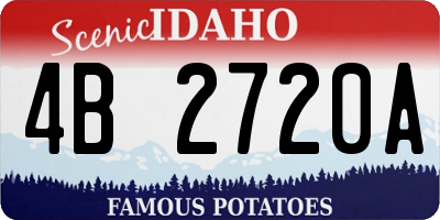 ID license plate 4B2720A
