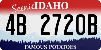 ID license plate 4B2720B