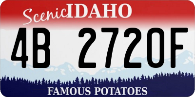 ID license plate 4B2720F