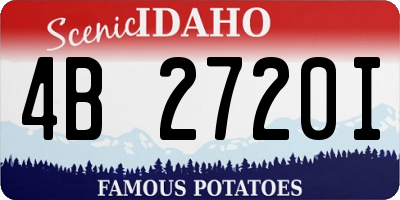 ID license plate 4B2720I