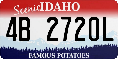 ID license plate 4B2720L