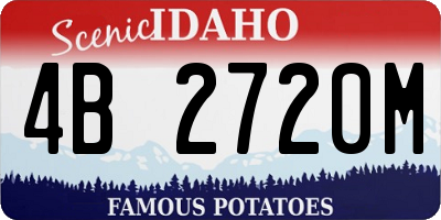 ID license plate 4B2720M
