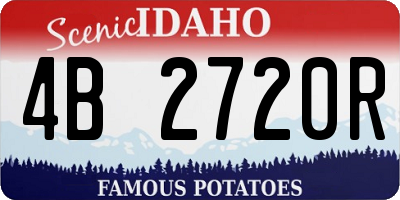 ID license plate 4B2720R