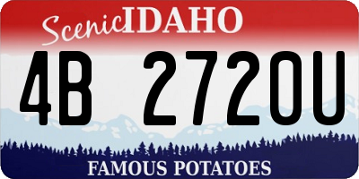 ID license plate 4B2720U