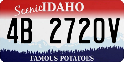 ID license plate 4B2720V