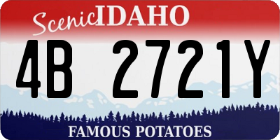 ID license plate 4B2721Y